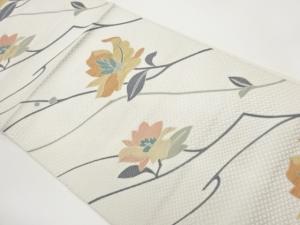 本場筑前博多花葉・枝模様織出し名古屋帯